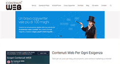 Desktop Screenshot of contenuti-web.it